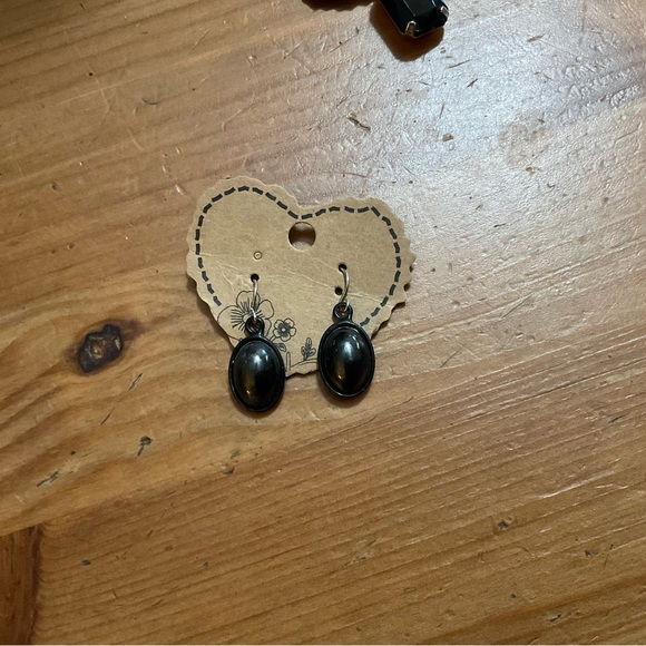 Gothic: metal bat necklace and two sets of dangle earrings biker core style too. - Picture 7 of 9